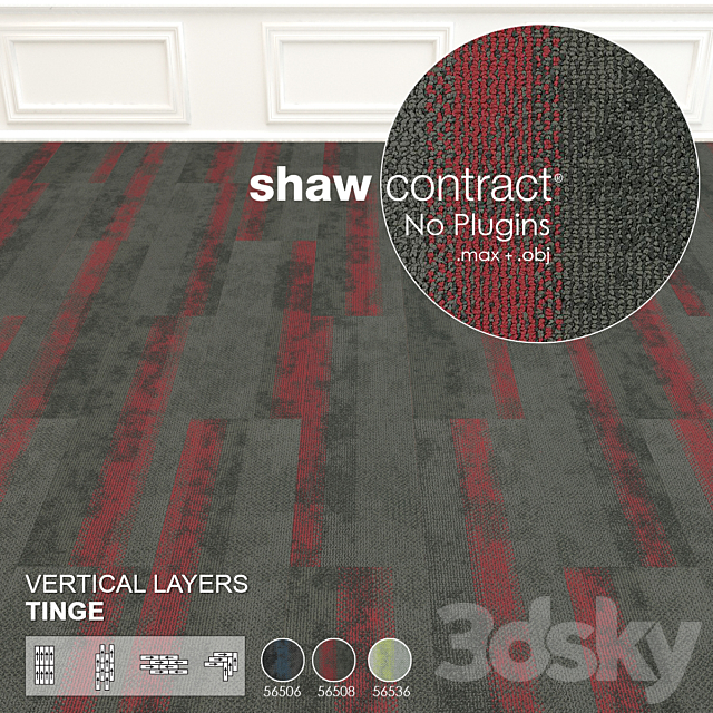 Shaw Carpet Vertical Layers Wall to Wall Floor No 6 3DSMax File - thumbnail 2