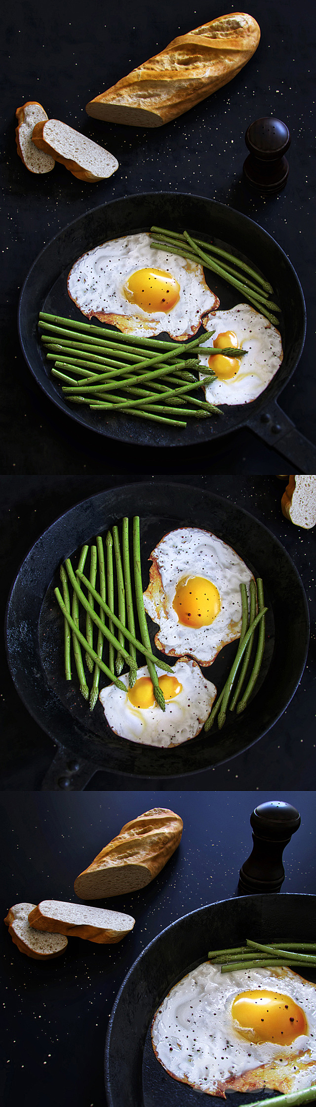 Scrambled eggs with asparagus 3DSMax File - thumbnail 2