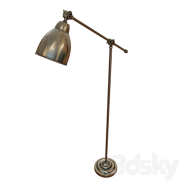 Floor lamp Arte Lamp 43 A2054PN-1AB 3DSMax File - thumbnail 2
