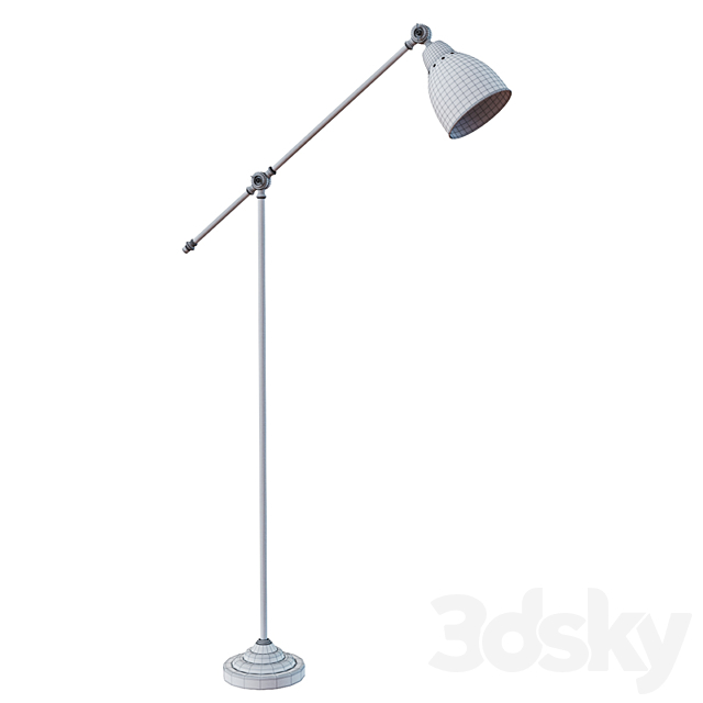 Floor lamp Arte Lamp 43 A2054PN-1AB 3DSMax File - thumbnail 3