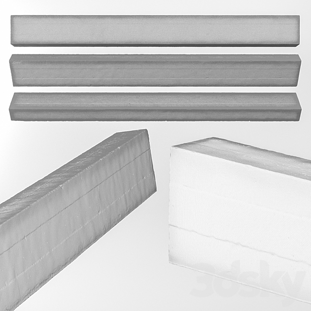 Beam concrete ceiling 3d