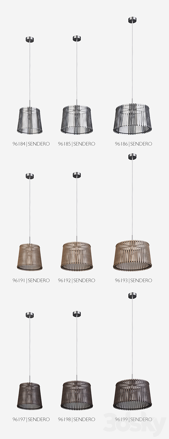 Lamps Eglo collection Sendero 3d