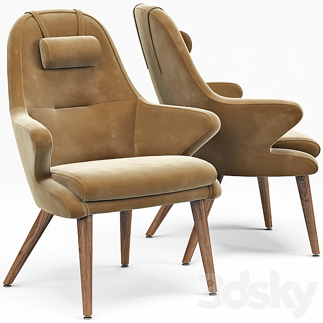 Kaia Lounge Chair 3DSMax File - thumbnail 1