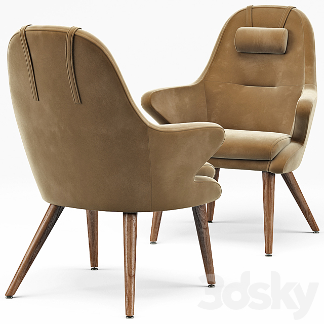 Kaia Lounge Chair 3DSMax File - thumbnail 2
