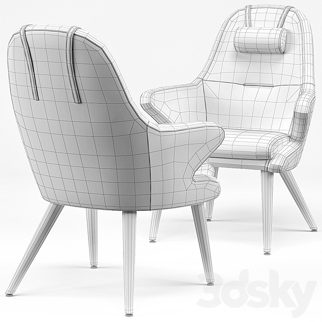 Kaia Lounge Chair 3DSMax File - thumbnail 3