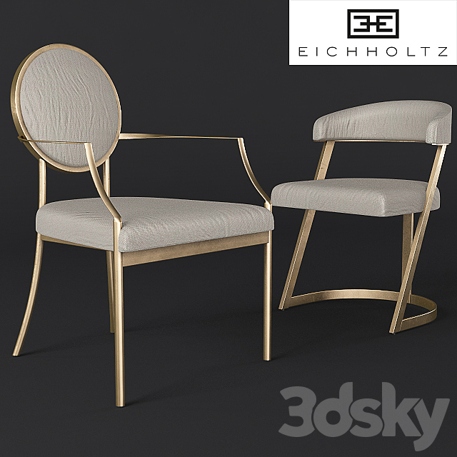 eichholtz-dining chairs 3DSMax File - thumbnail 1