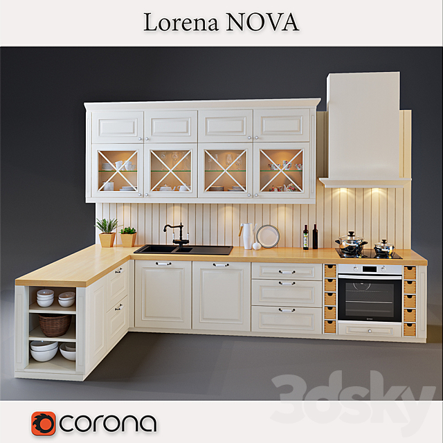 Kitchen Lorena NOVA 3DSMax File - thumbnail 1