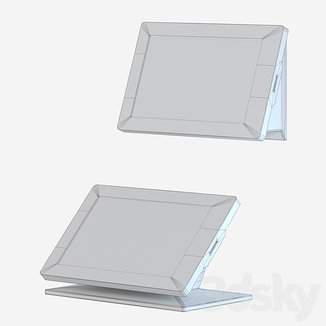 TSW-760 Touch Screen and mounting kit. 3d