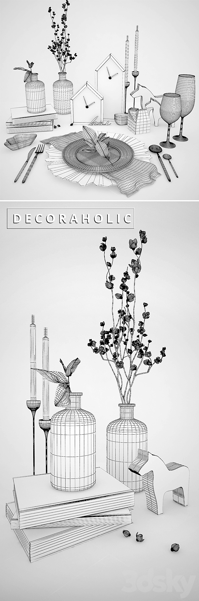Decorative set_decoraholic_?1 3DSMax File - thumbnail 3