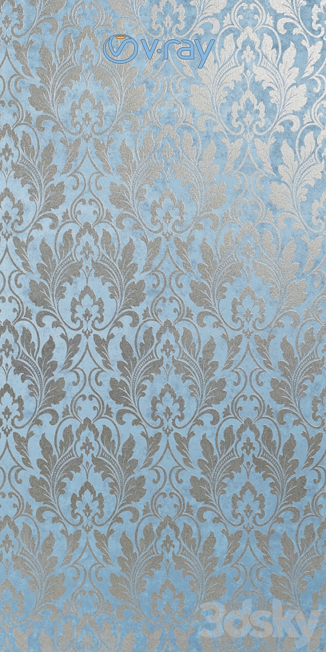 Wallpapers from the collection of Grasmere from SMITH & FELLOWS. 3d