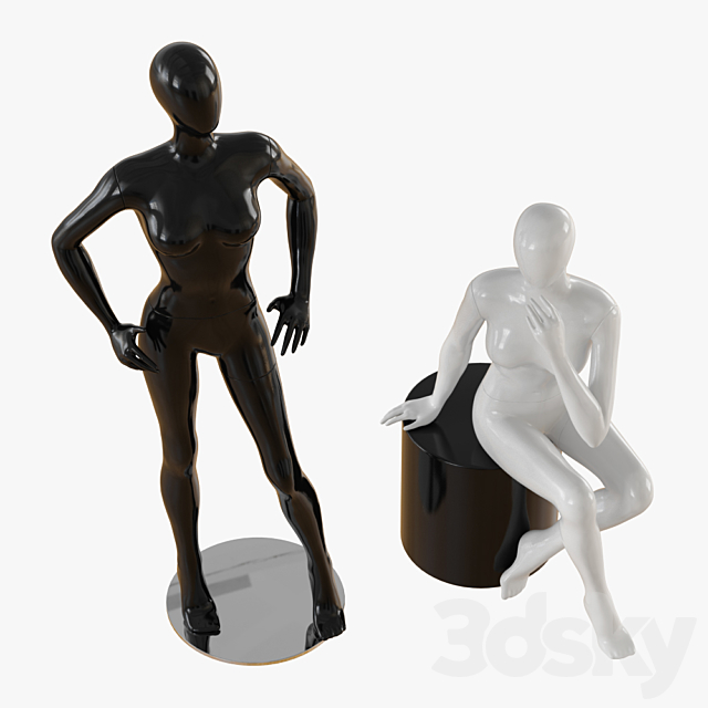 Abstract female mannequin 3DSMax File - thumbnail 2
