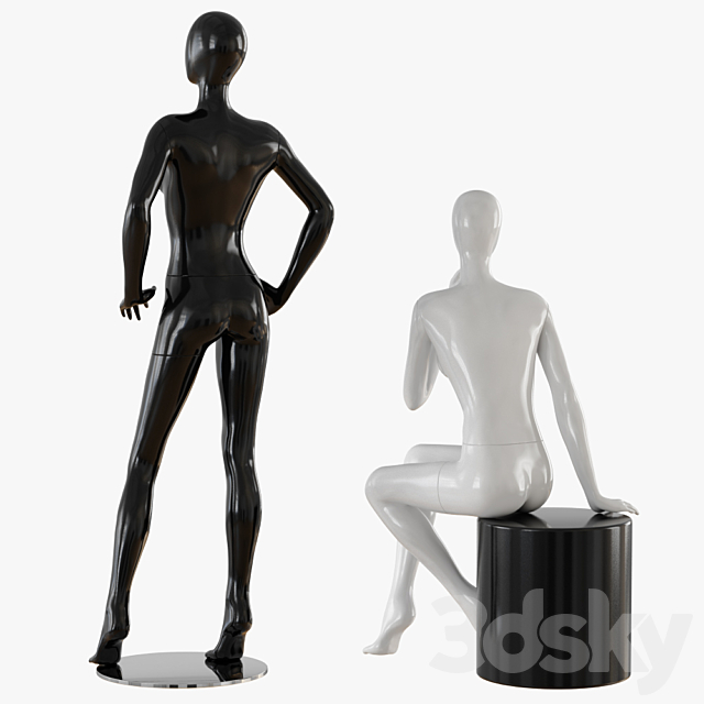 Abstract female mannequin 3DSMax File - thumbnail 3