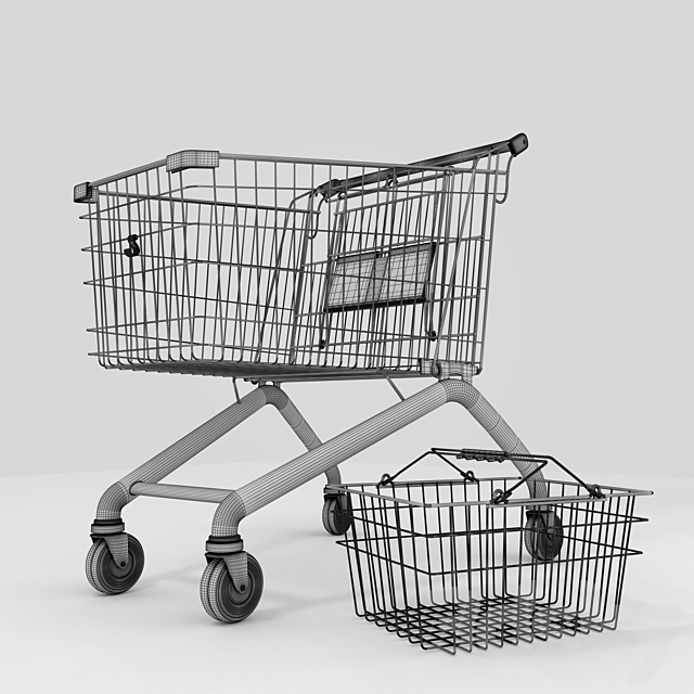 Set of baskets for the store 3DSMax File - thumbnail 3