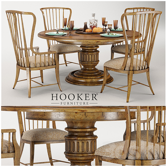 Hooker Furniture Grandover Round Single 3DSMax File - thumbnail 1