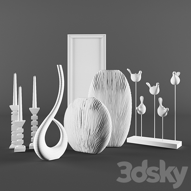 Vases decor set 3DSMax File - thumbnail 2