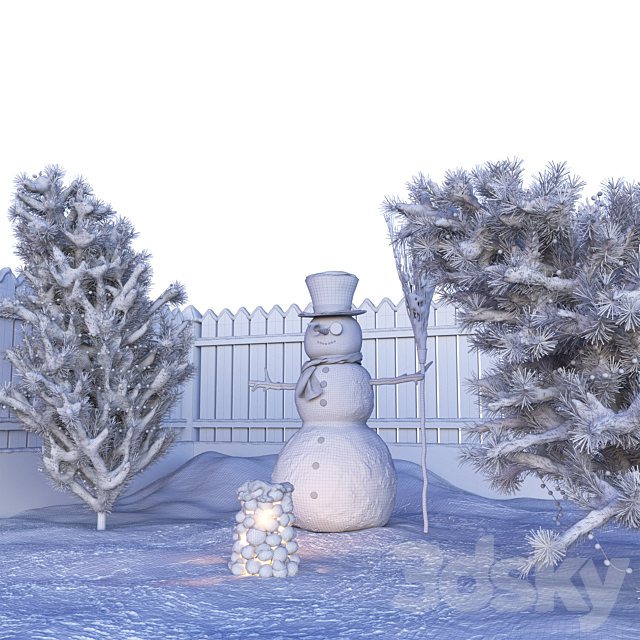 Snowman 3d