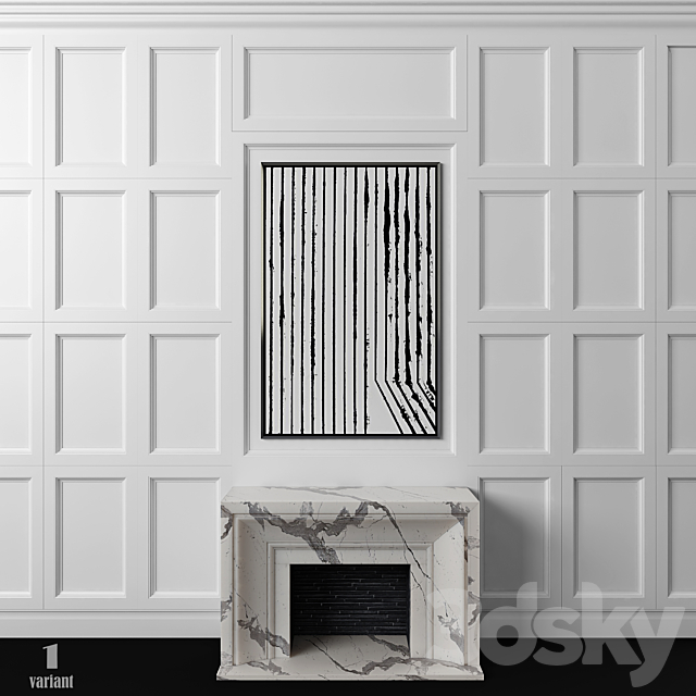 Fireplace.Panels.Cartin 3DSMax File - thumbnail 1