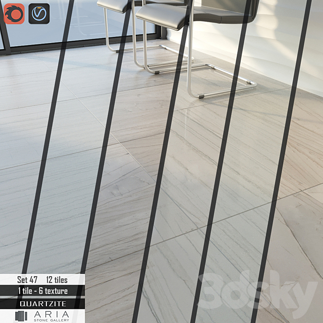 Aria stone Gallery Set 47 3d