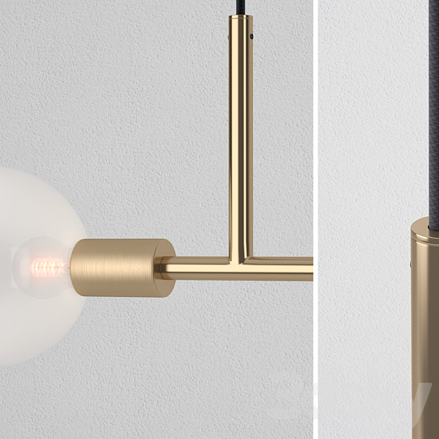 VolkerHaug Triple Kick Pendant Light 3d