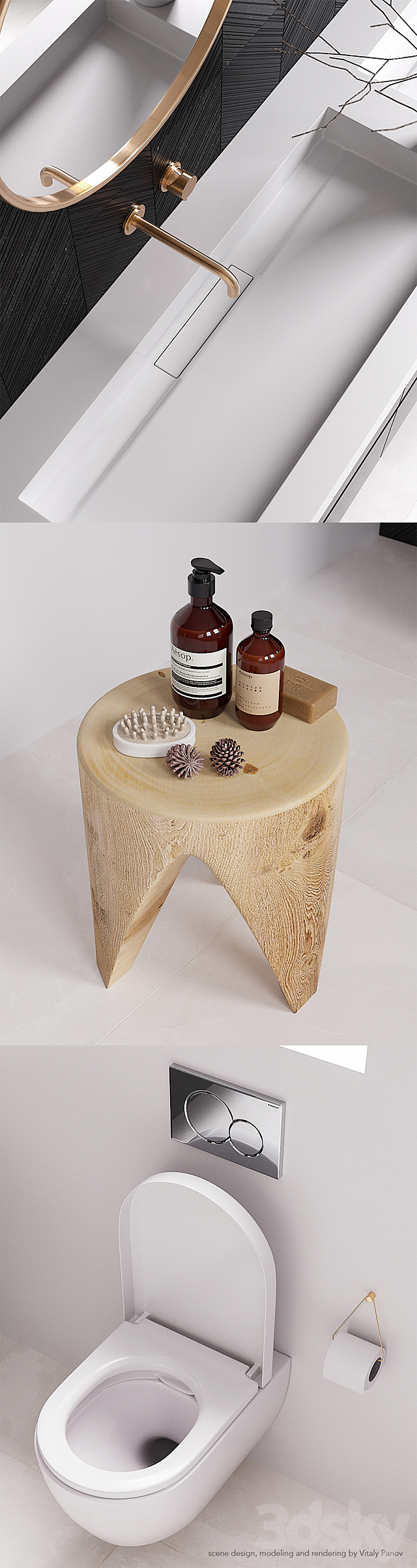COCOON MONO BLOCK (corona PBR. vray GGX) 3d