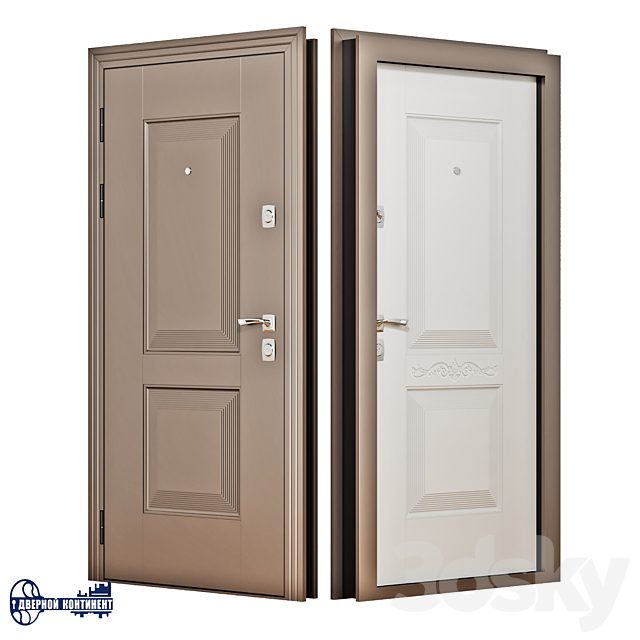 Entrance doors Continent-Grand 3d