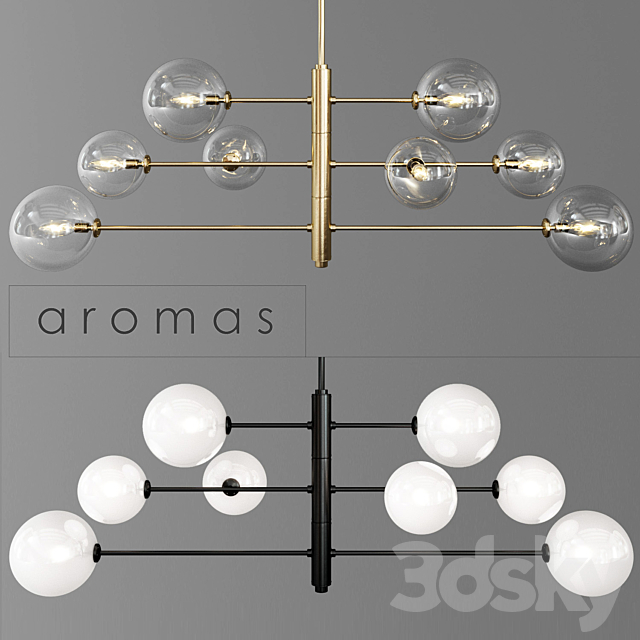 Aromas Atom 8L pendant lamp 3DSMax File - thumbnail 1