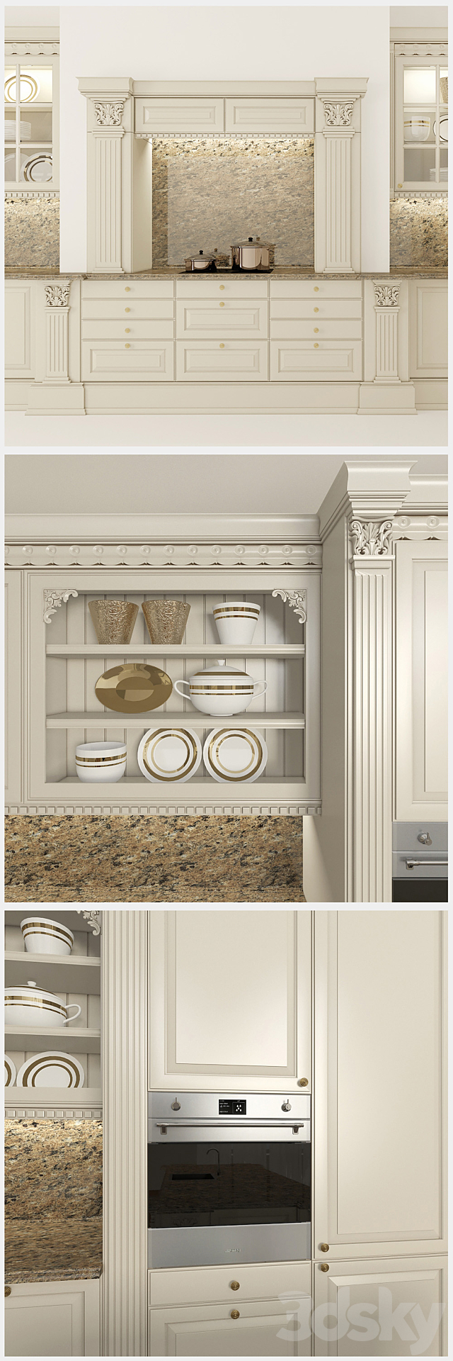 Kitchen Versailles 3d