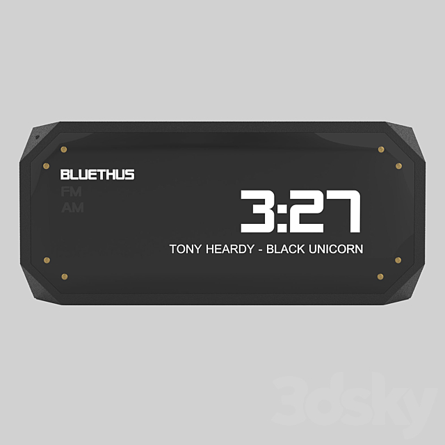 Electronic alarm clock 3DSMax File - thumbnail 2