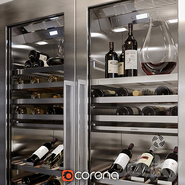 Refrigerator for wine gaggenau rw 464 3DSMax File - thumbnail 2