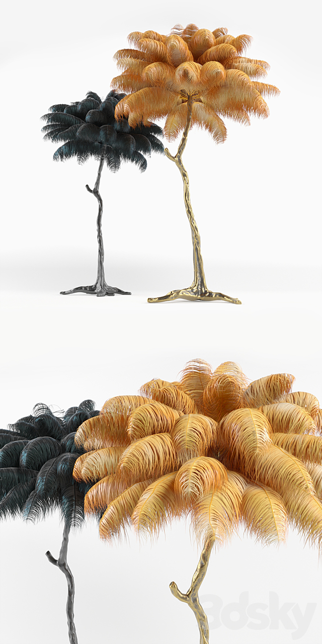 Feather Lamp 3d