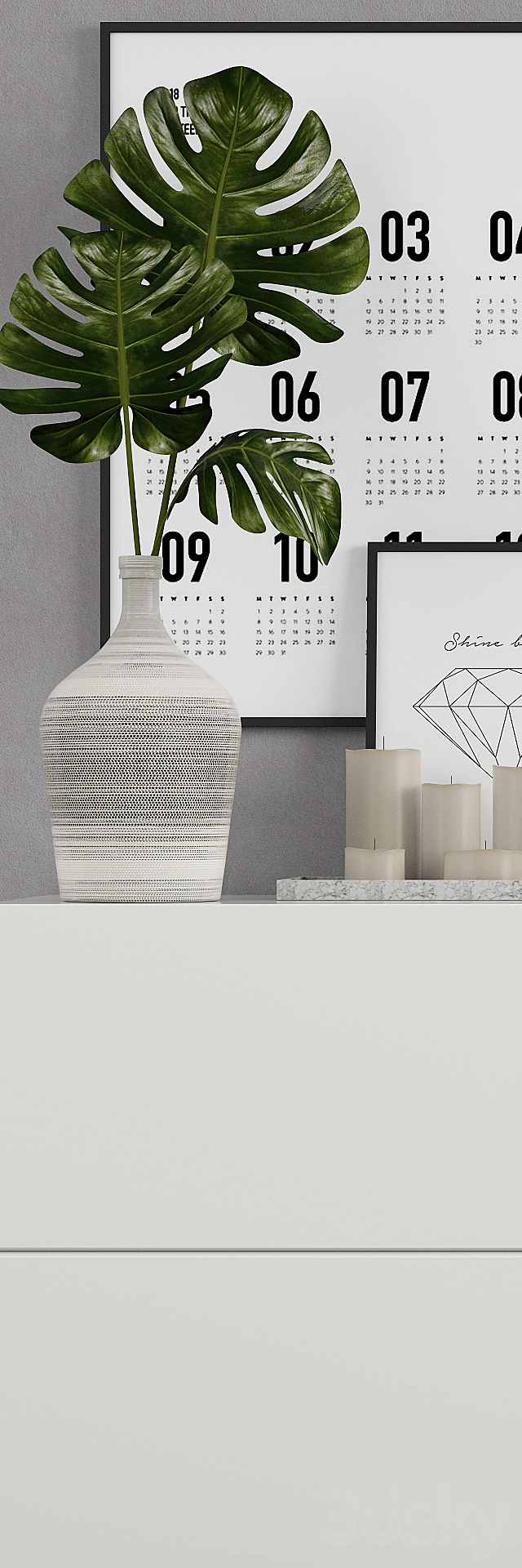 Decoration set 13 3d