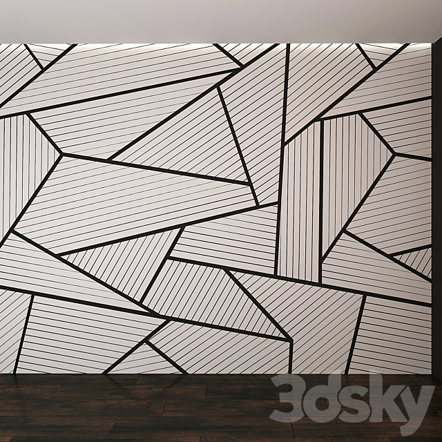 Wall Panel 08. Wood Planks 3DSMax File - thumbnail 2