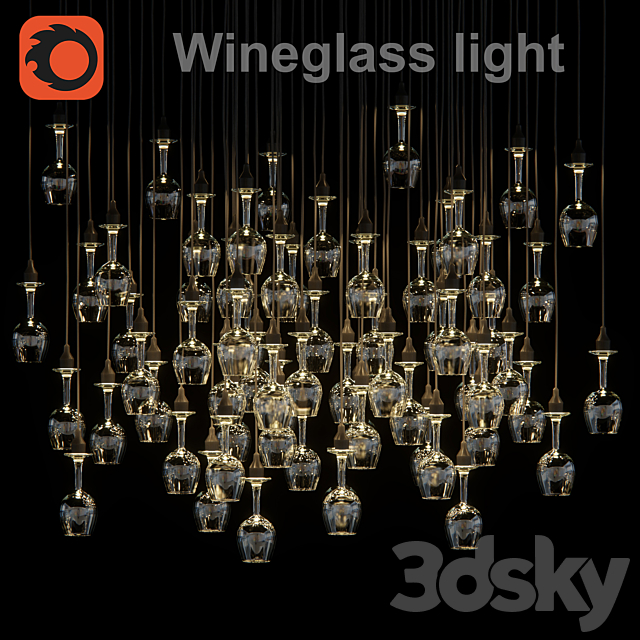 Wineglass light 3DSMax File - thumbnail 1