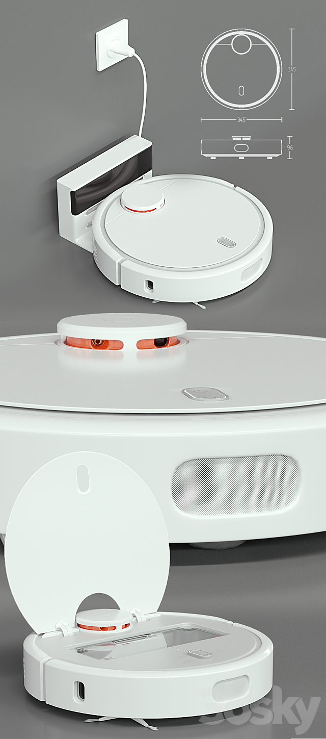 Robot vacuum cleaner Xiaomi Mijia 3d
