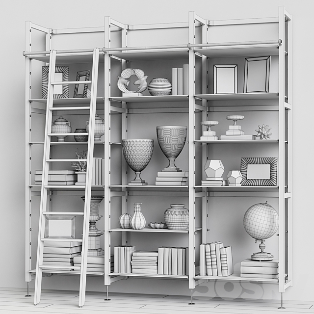 Eichholtz Cabinet Delano with stairs 109998 3DSMax File - thumbnail 3
