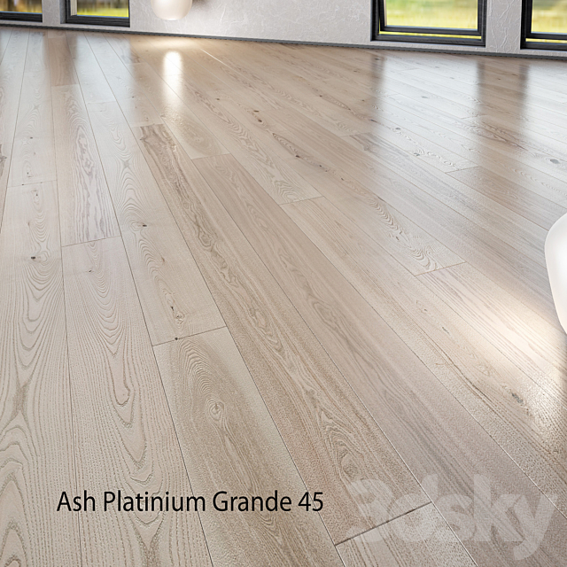 Barlinek Floorboard - Pure Line - Ash Platinium Grande 3d