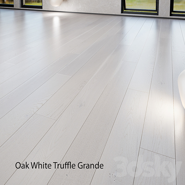 Barlinek Floorboard - Pure Line - Oak White Truffle Grande 3d