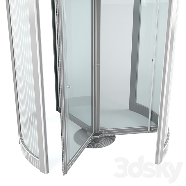 Revolver Door Dorma Crane 4000 3d