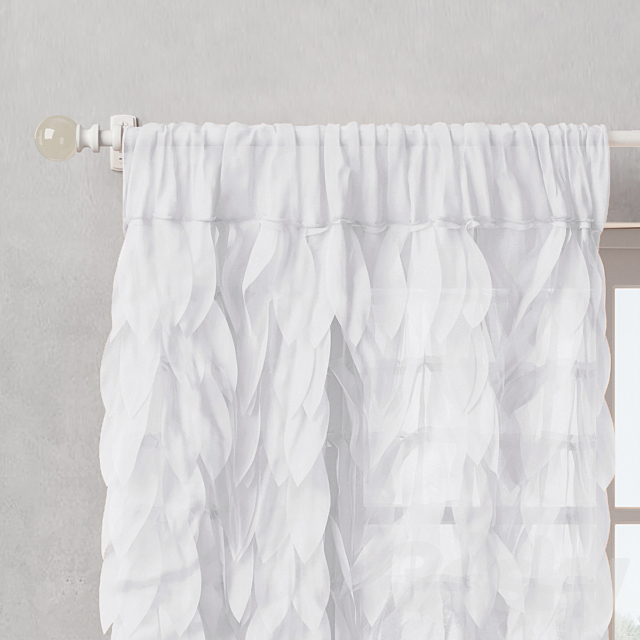 RH _ CASCADING TULLE DRAPERY PANEL_2 3d