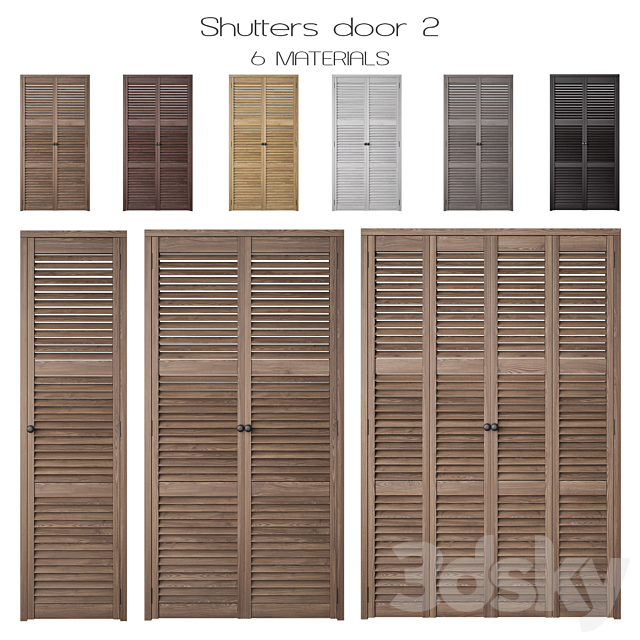 Shutters Door 2 3DSMax File - thumbnail 1