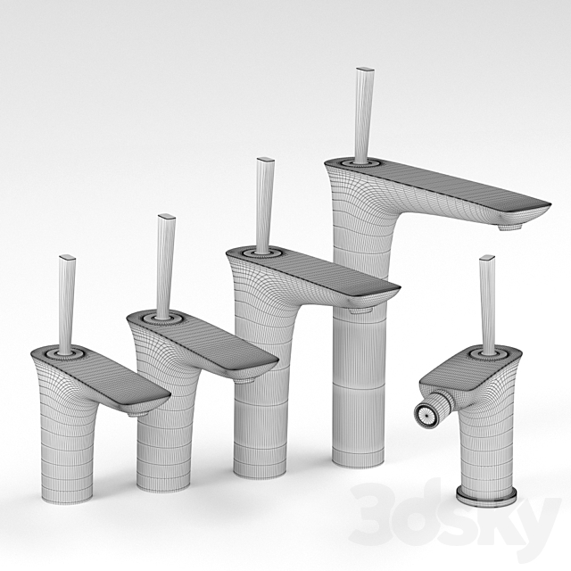 Hansgrohe - PuraVida basin faucet set 1_2 3d