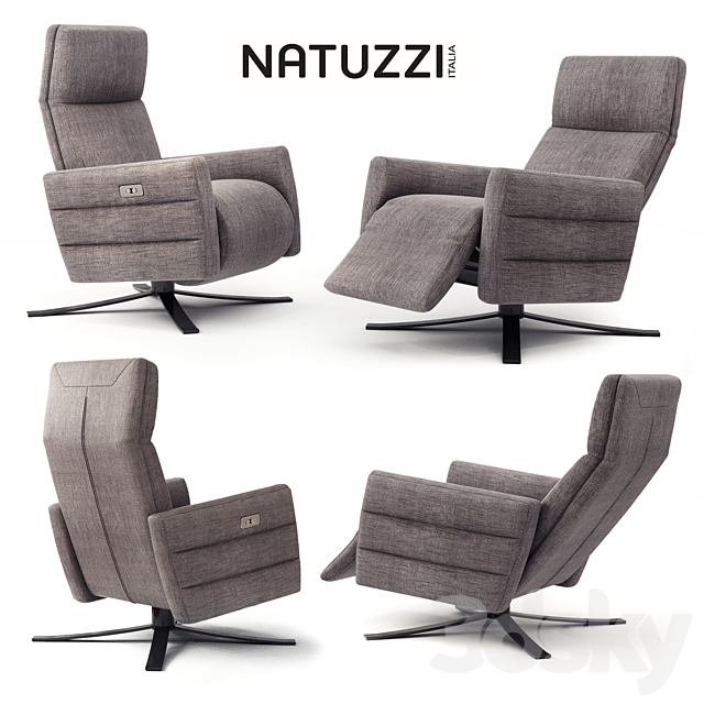 Natuzzi armchair ISTANTE 3DSMax File - thumbnail 1