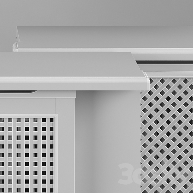 Set of radiator grilles 3DSMax File - thumbnail 3