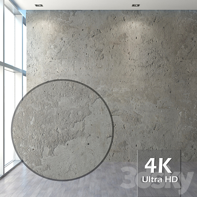 Concrete wall 3DSMax File - thumbnail 1