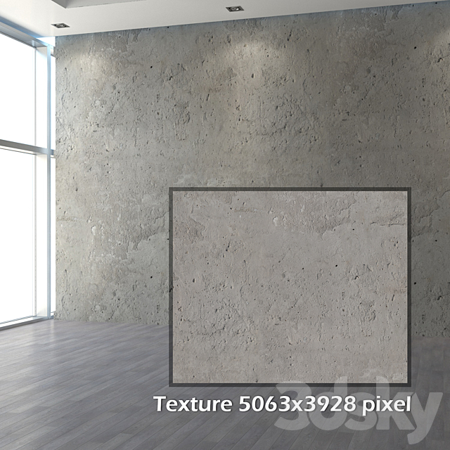 Concrete wall 3DSMax File - thumbnail 2