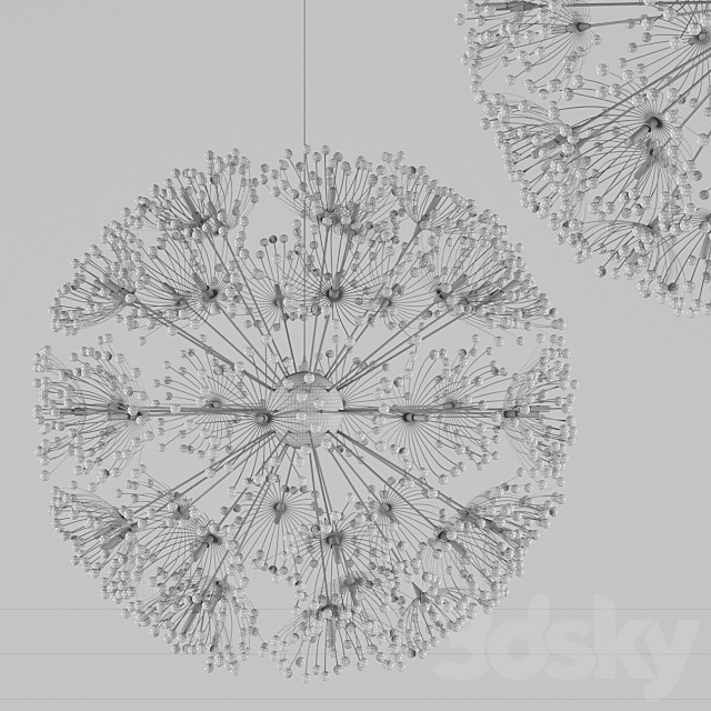 Norbic modern brief K9 crystal flower 3d