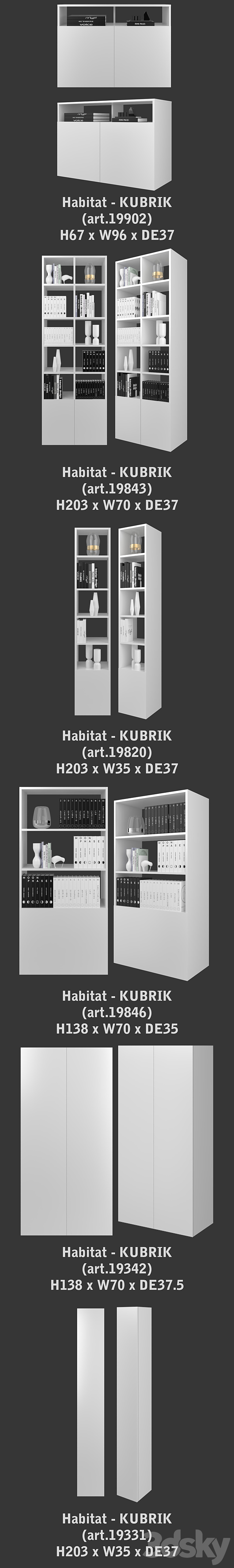 Habitat | set 4 3d