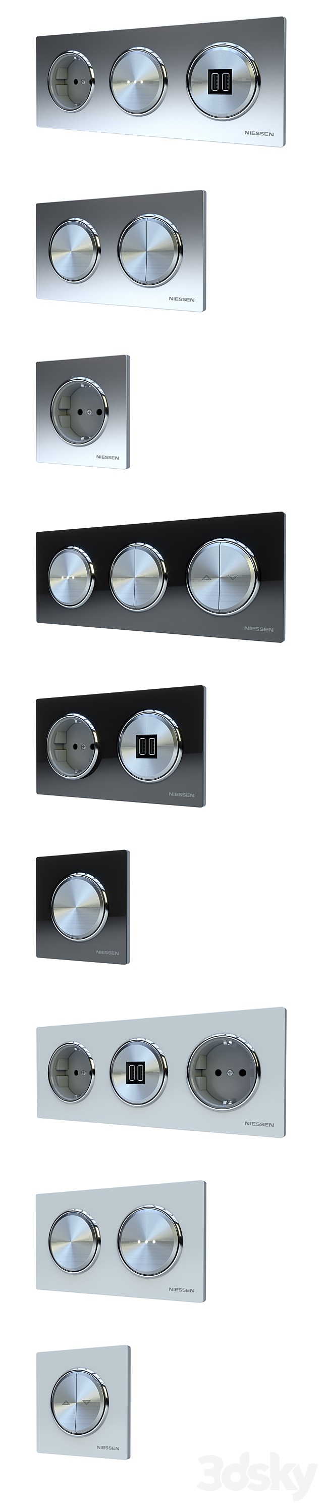 Niessen SkyMOON Set 3d