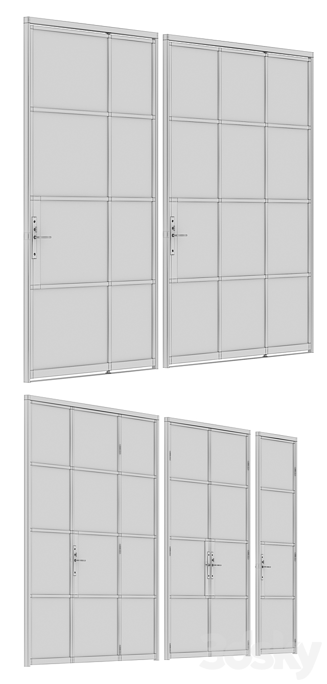 Portella Steel Doors 3DSMax File - thumbnail 3