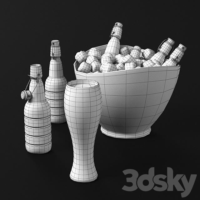 Beer and ice 3DSMax File - thumbnail 3
